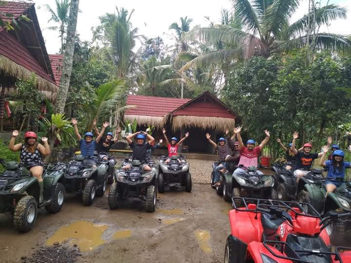 Bali ATV quad bike and monkey forest package.